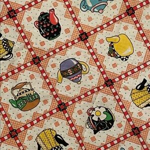 MARY ENGLEBREIT Teapot Tablecloth